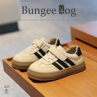 宝宝学步鞋春秋新款悠闲单鞋1一3岁男女幼童板鞋德训鞋婴儿小白鞋