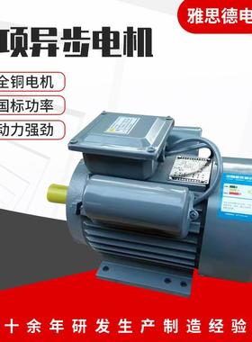 厂家供应YL90S-66极0.75W220V单相电动机960转铜芯现货