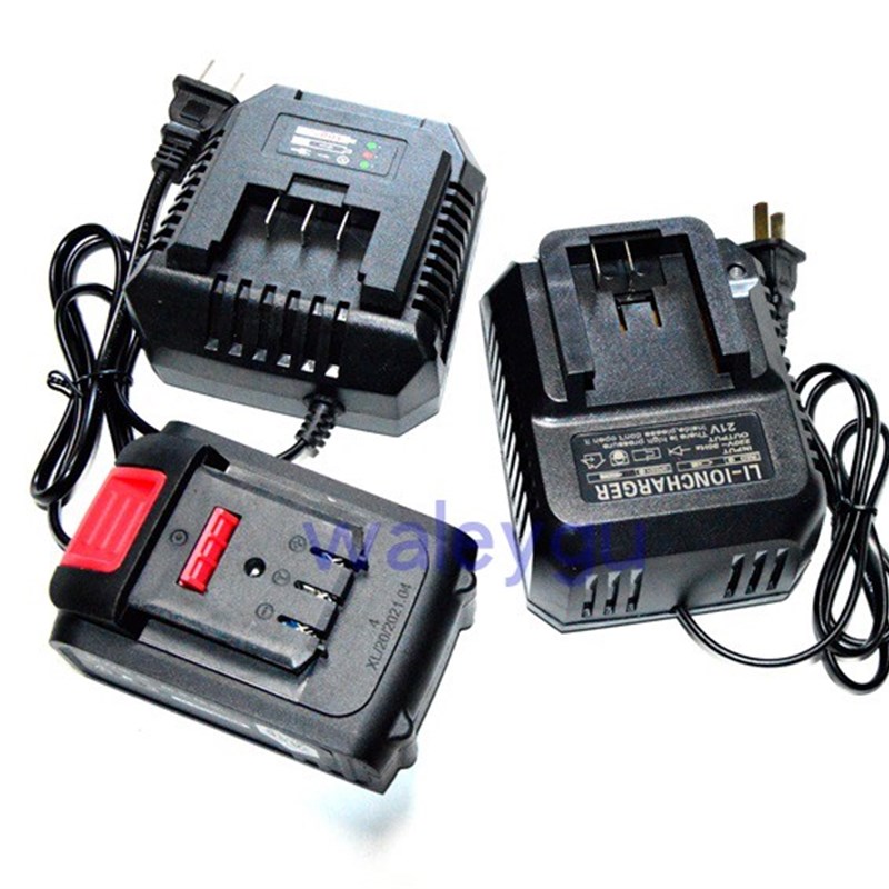 创市 21V 20V无刷冲电钻套筒扳手角磨机电锤锂电池充电器