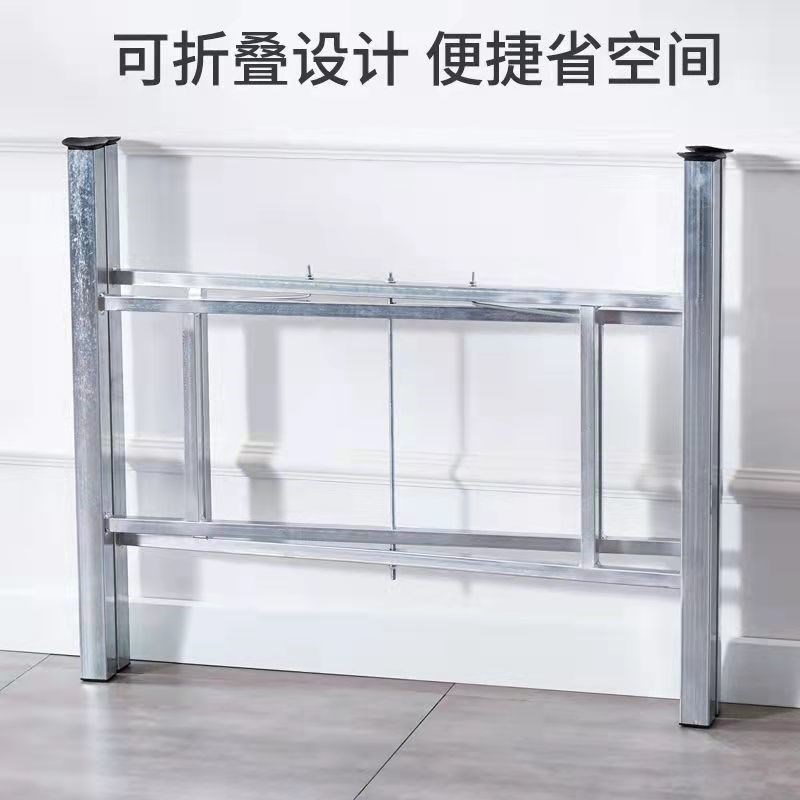 桌腿支架简易镀锌桌腿桌子可折叠加厚桌脚家用酒店桌架铁艺圆桌架