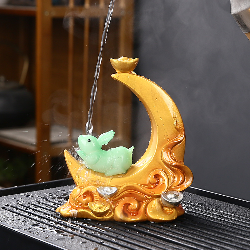 生肖兔变色茶宠摆件精品可养招财兔子礼品茶宠物茶桌茶台茶具配件