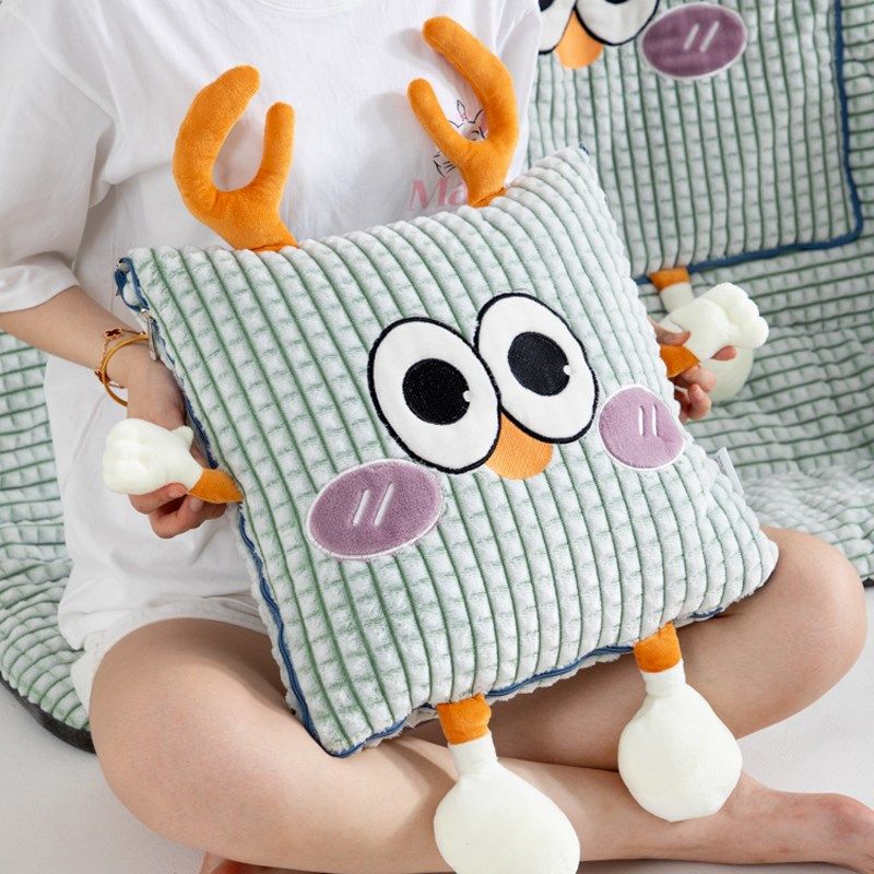 抱枕车用被子两用加厚毛毯汽车午睡冬天折叠二合一毯子,居家布艺,抱枕被,淘宝优惠券,粉丝福利购,淘宝优惠卷