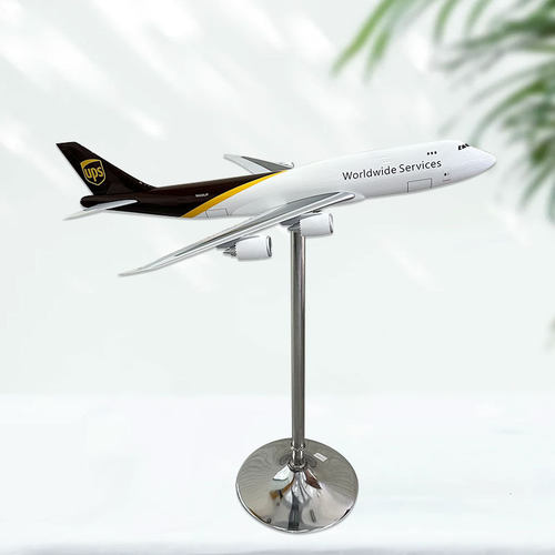 定制1:60波音B747-8F仿真飞机模型120cm大型展厅落地摆件广告收藏