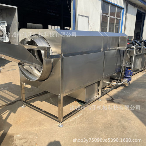 食品包装袋清洗机 板栗滚筒清洗机厂家直供 生姜清洗风干流水线