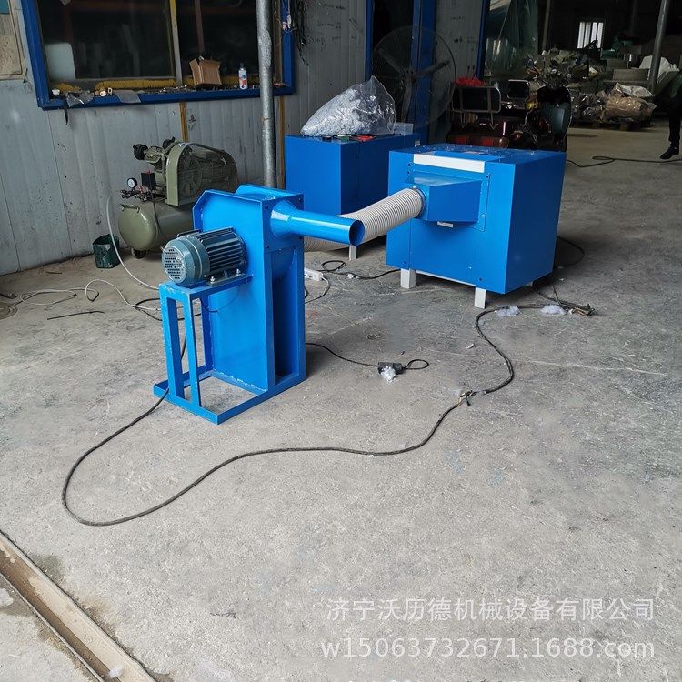 7D棉短纤维棉开棉机 卡通动物长条抱枕充装机视频 丝棉PP棉开松机