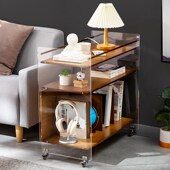 茶几客厅家用小户型简约带轮简易小桌子创意茶桌轻奢沙发边几方桌