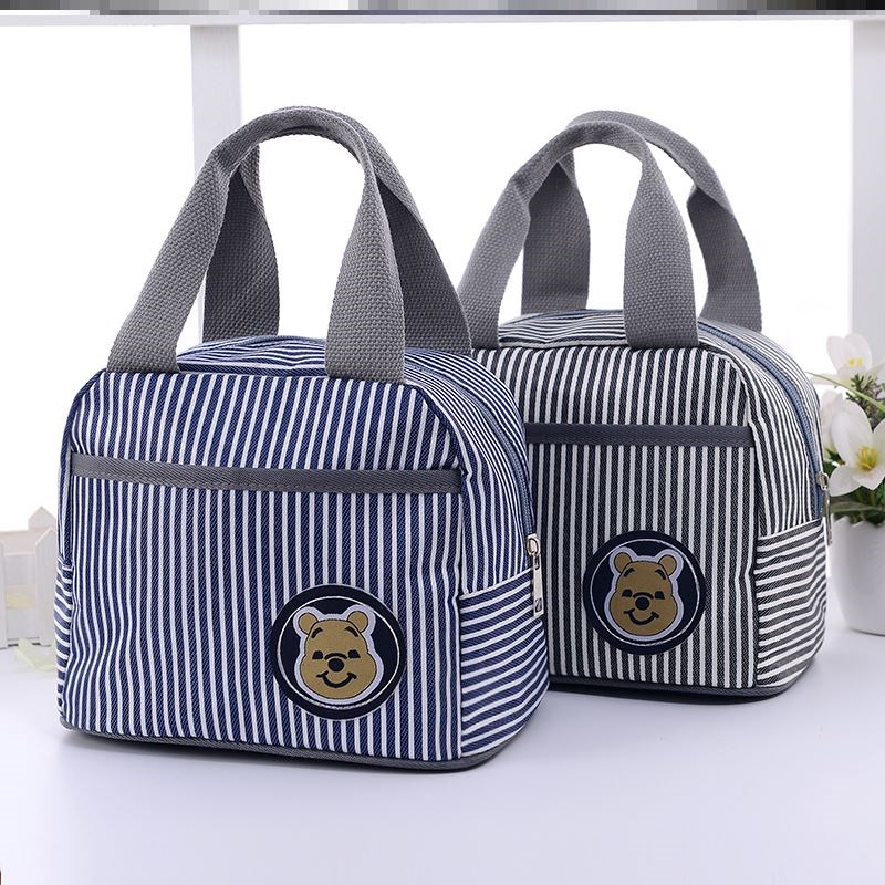 带餐放盒饭的包饭盒手提袋子长方形学生饭盒袋方形保温袋铝箔款