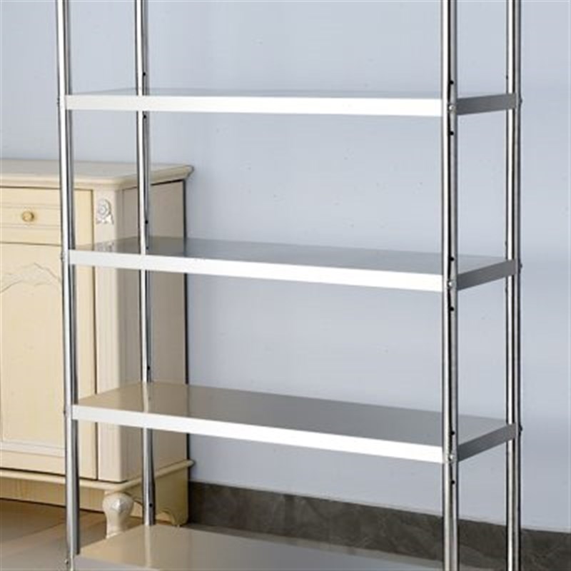 微锈钢厨房置物五落地多层架层柜锅架子不波炉储物收纳架家用货架