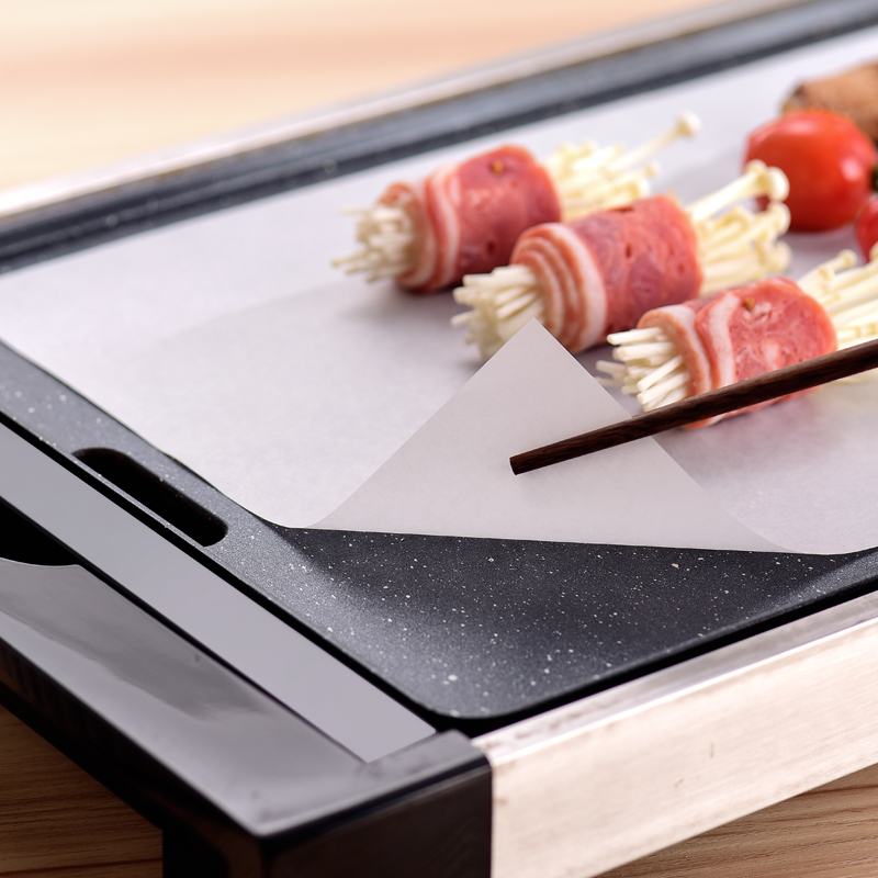 42克加厚烤肉吸油纸食物垫纸耐高温烤箱纸烤盘纸长方形商用硅油纸