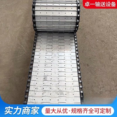 不锈钢链板输送带耐高温流水线茶叶清洗烘干链板非标X定制输送链