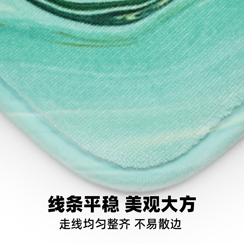 大理石纹家用地垫卧室进门垫卫生间浴室防滑脚垫几何厨房吸水地毯