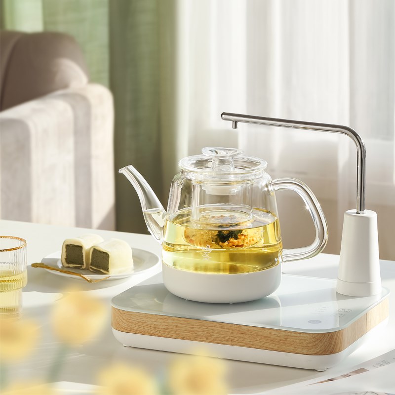 鸣盏煮茶器家用多功能全自动上水壶花茶壶办公室小型养生电水壶