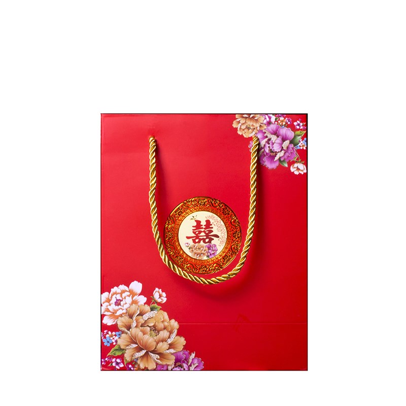 喜糖袋子手提回礼袋纸袋礼袋 创意婚庆用品喜蛋袋大号结婚礼品袋