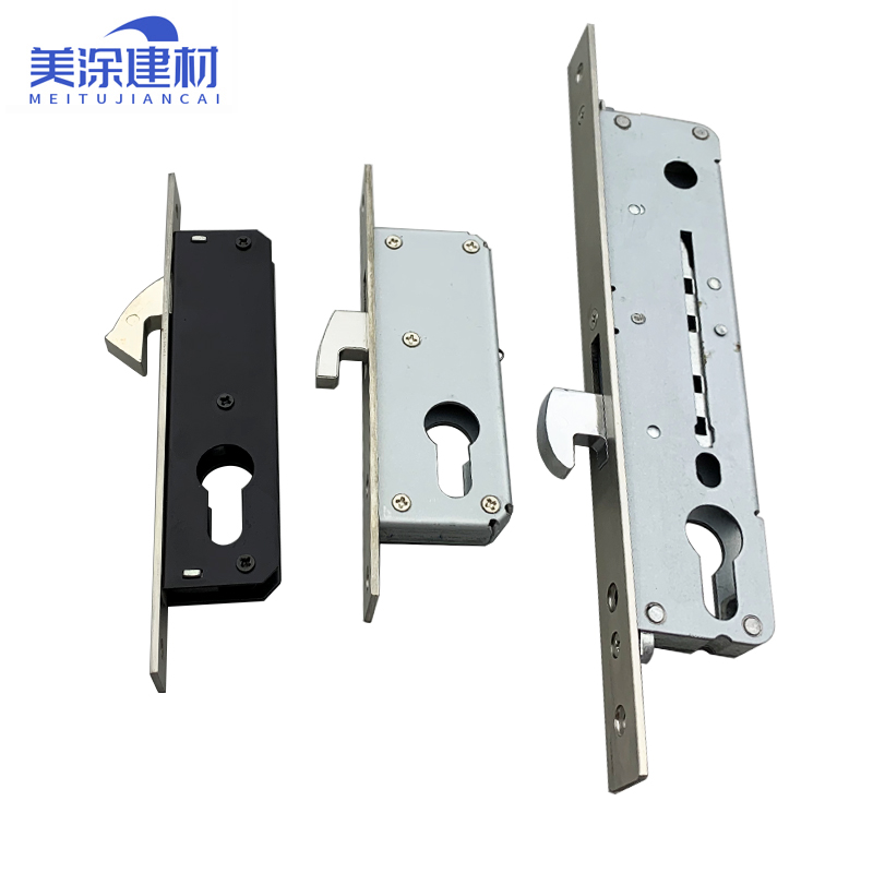 断桥铝合金推拉门锁钩子勾子锁体锁芯移门阳台门锁配件带钥匙单钩