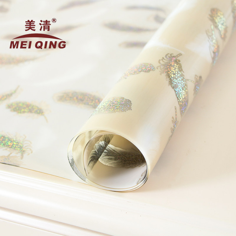 板欧式茶几软玻璃塑料餐桌垫台布彩色不透明P印花防水防烫