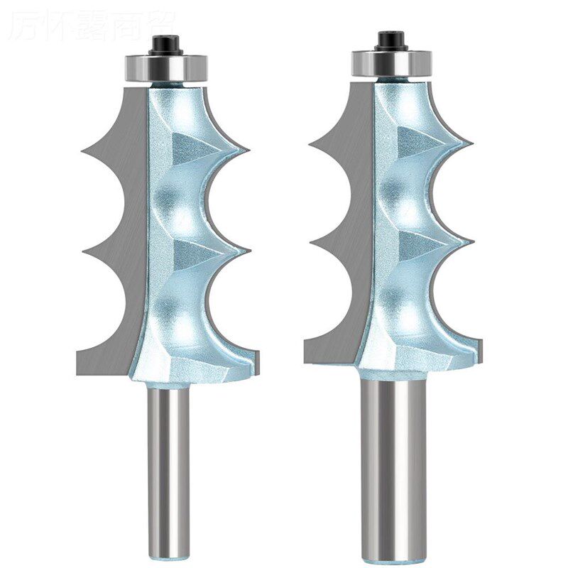 双R凸珠刀橱柜线条装饰线条刀雕刻机刀边轴带承木工双R凸珠修曲线