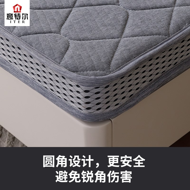 天然椰棕硬床垫 1.5m经济型偏硬8h床垫双人床1.8米薄定做折叠床垫