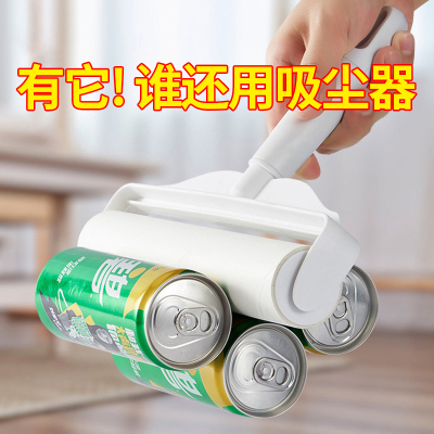 粘毛器长杆短柄滚筒家用衣服地板宠物头毛发清洁沾尘可撕式替换纸
