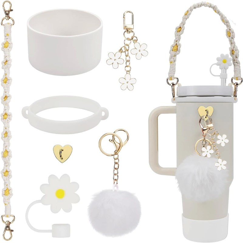 7Pcs for cup accessory set includes 1 water bottle h