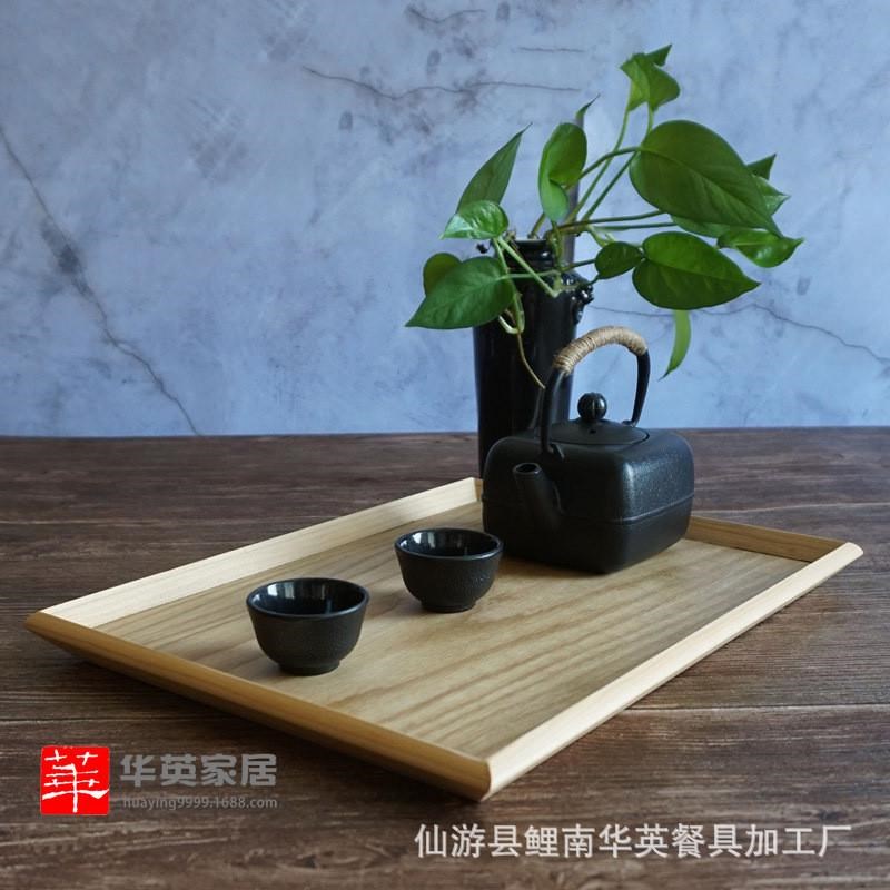 实木茶托盘功夫茶具茶盘创意大中小长方形酒店托盘木质餐盘木餐具