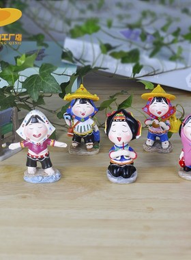 惠安女摆件闽南泉州厦门旅游纪念礼品人物树脂工艺桌面家居装饰品