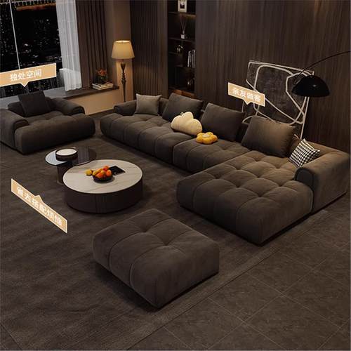 意式极简约现代轻奢云朵泡芙沙发