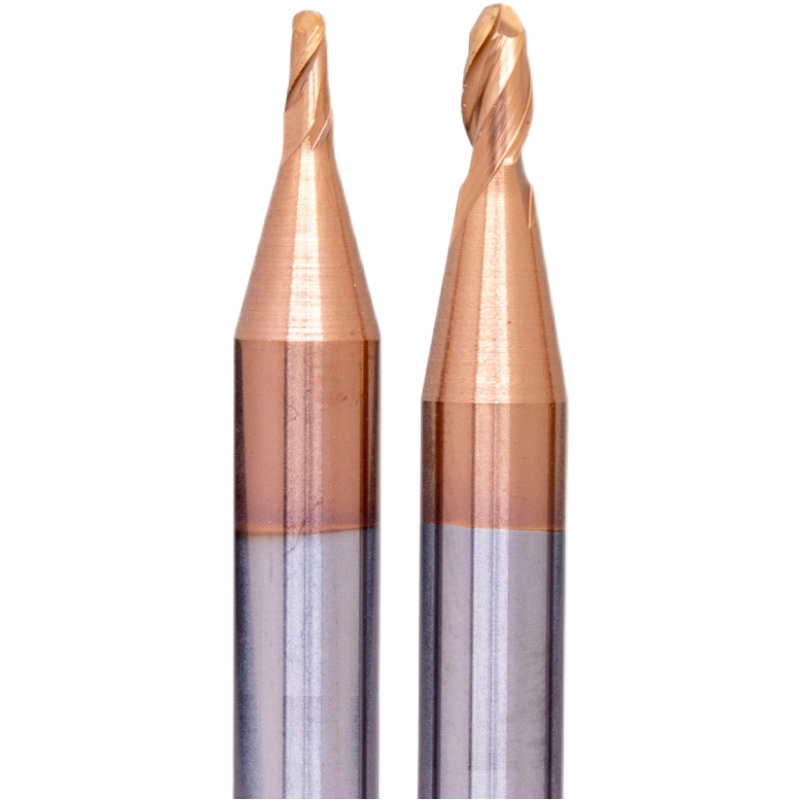 60度加长合金钨钢球头铣刀粗柄R0.5 R0.75 R1R2R2.5R34/6柄75/100