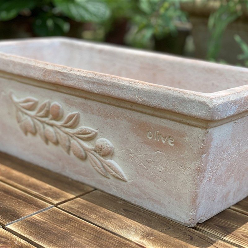 植物盆友罗马风纯手工粗陶红陶盆四方盆长方盆透气透水园林种植盆,家居饰品,花盆,淘宝优惠券,粉丝福利购,淘宝优惠卷