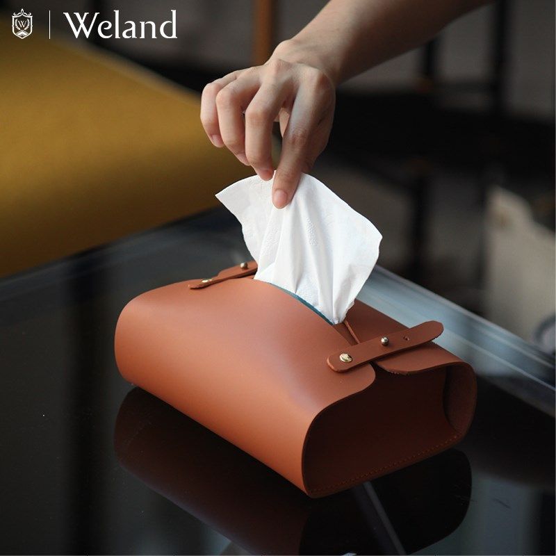 wen高级创意设计皮质创手工纸巾盒客厅卧室车载抽纸盒纸巾,收纳整理,纸巾盒,淘宝优惠券,粉丝福利购,淘宝优惠卷