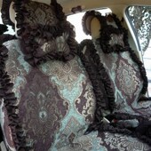 通用汽车坐垫 雪尼尔四季 女神花边坐垫 花边全汽车坐垫座垫 欧式