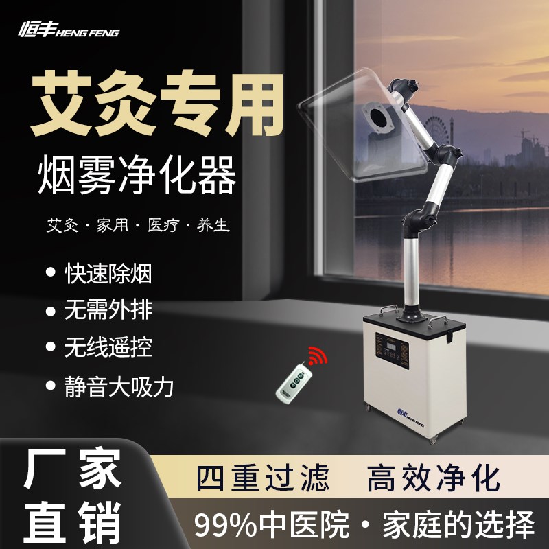 馆烟雾净化器抽排烟系统焊锡吸烟设备家用小型机移动除烟仪器