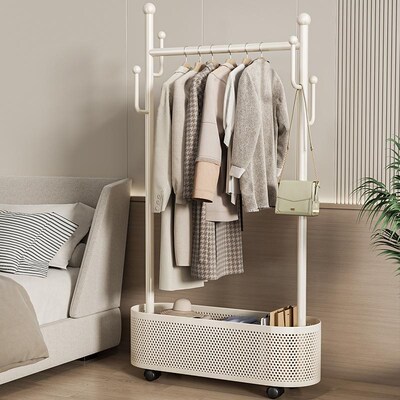 UJE衣架落地卧室挂衣架可移动晾衣架床边简易衣帽架