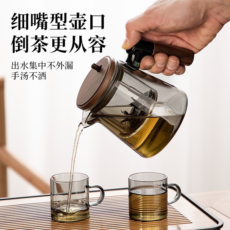 玻璃茶壶泡茶家用2025新款茶水分离器茶具玻璃飘逸杯泡茶壶杯