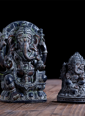 象神摆件东南亚象鼻神装饰招财神装饰品