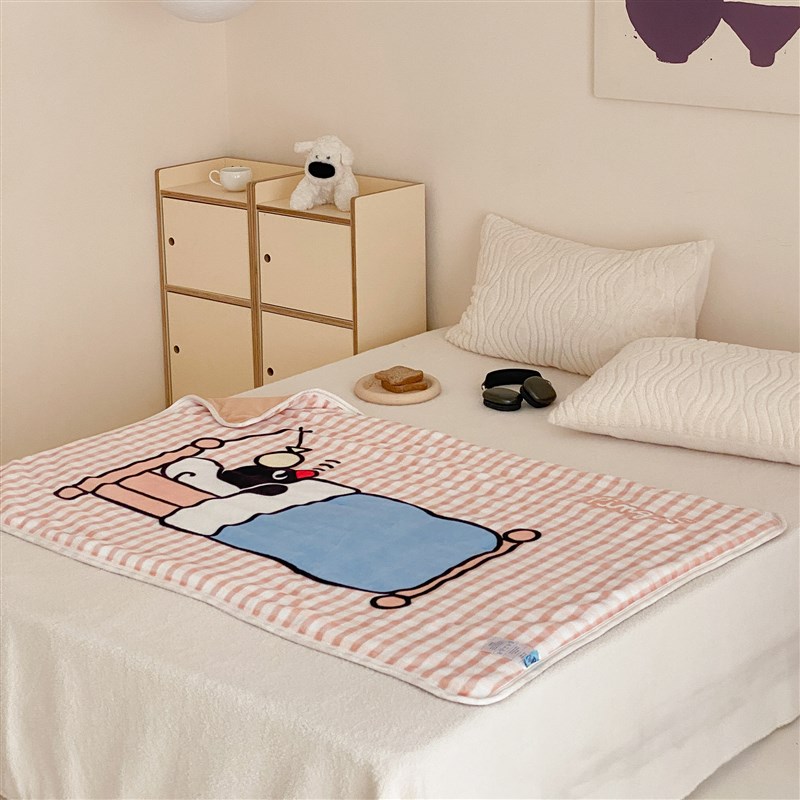 富山商店 x Pingu企鹅家族可爱四季毛绒午睡毯休闲毯沙发毯可机洗