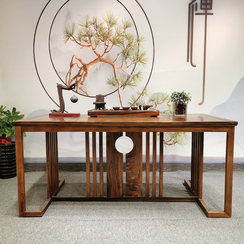 新中式南美胡桃木梧栖桌