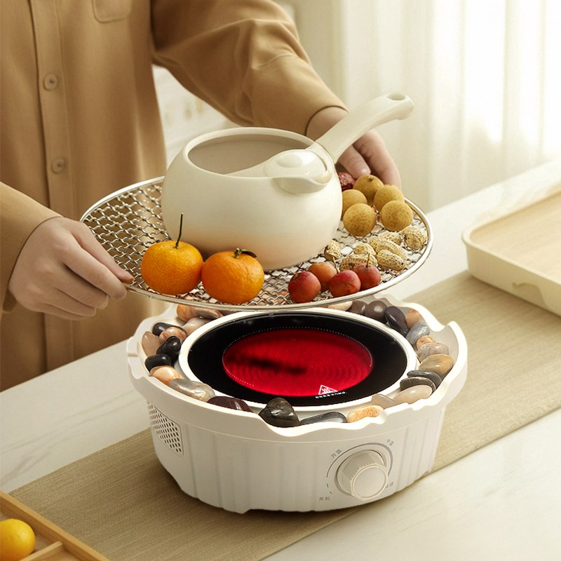 围炉煮茶家用客厅网红泡茶壶烤火炉烘烤茶具套装电陶炉煮茶器