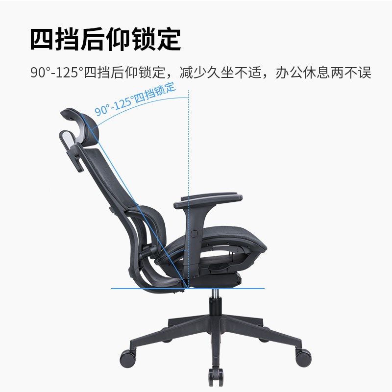 sitzone精一 人体工学椅网布办公椅子旋转电脑椅家用老板椅电竞椅