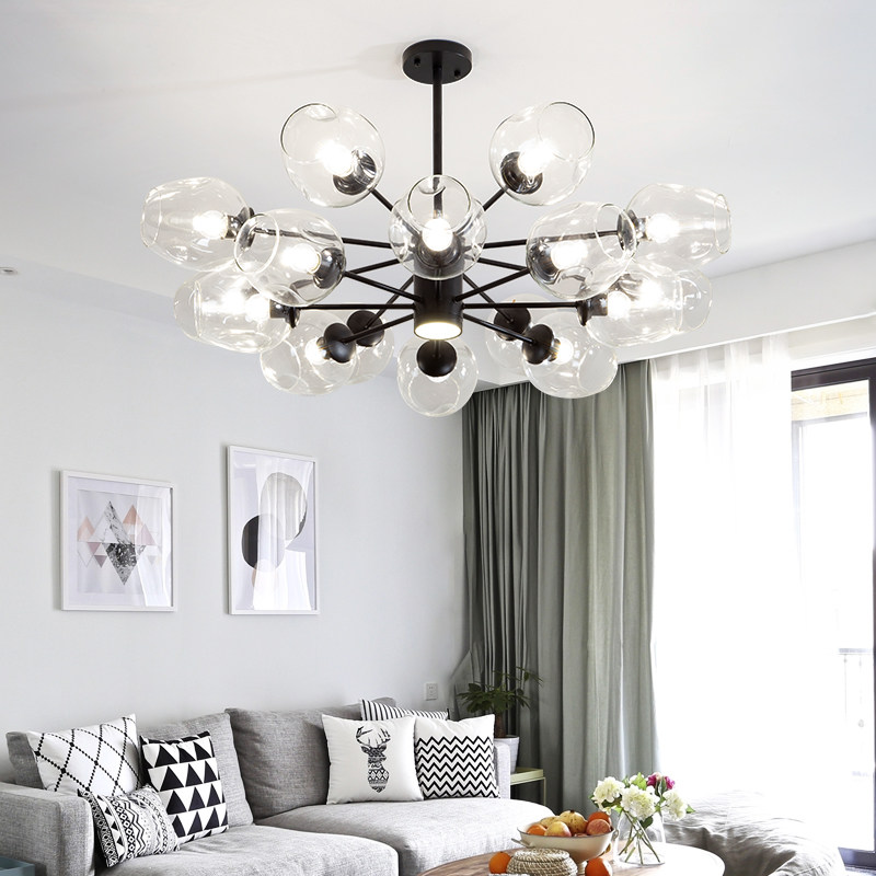 客厅吊灯北欧简约家用大气魔豆网红灯饰创意个性卧室餐厅灯具