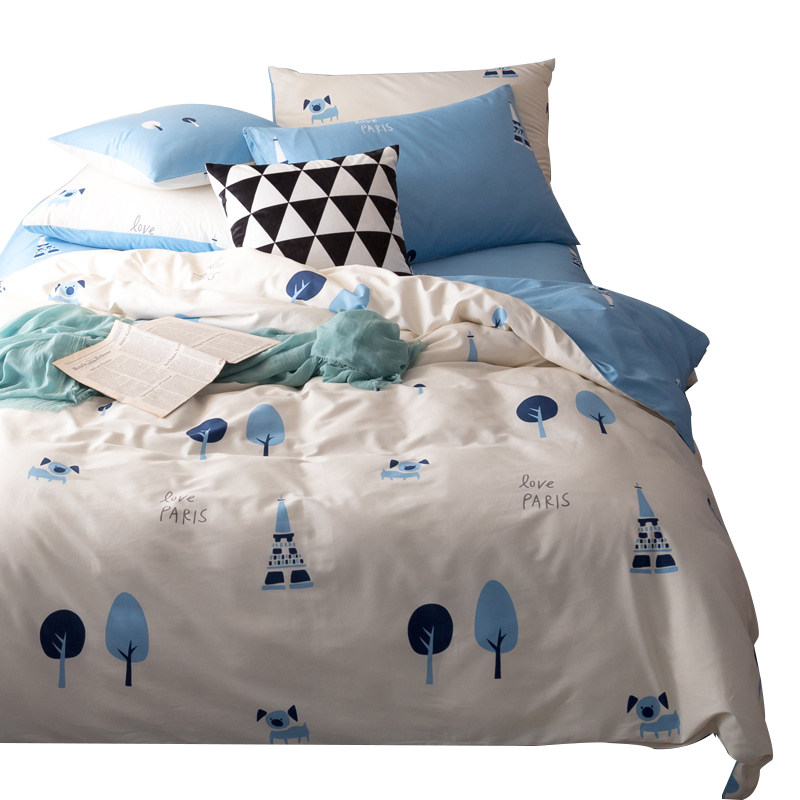 定做纯棉被罩单件1.5米1.8m床儿童学生单双人全棉150x200x230被套