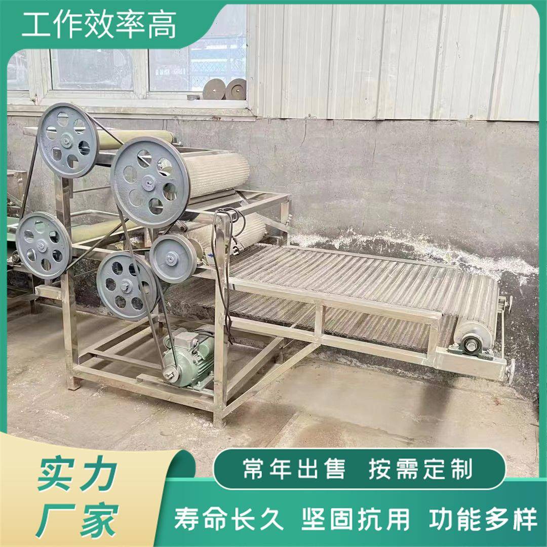 全自动干豆腐机器全自动千张双剥皮机聚能豆制品设备厂家