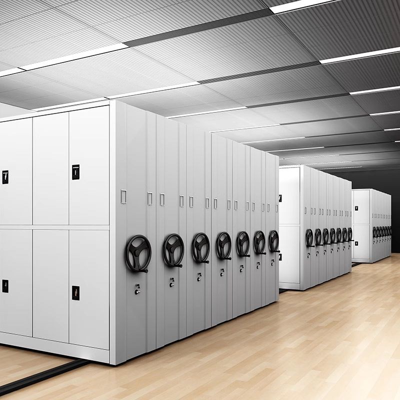 密集柜档案室电动智能密集架手摇式移动档案柜资料架凭证柜病案柜