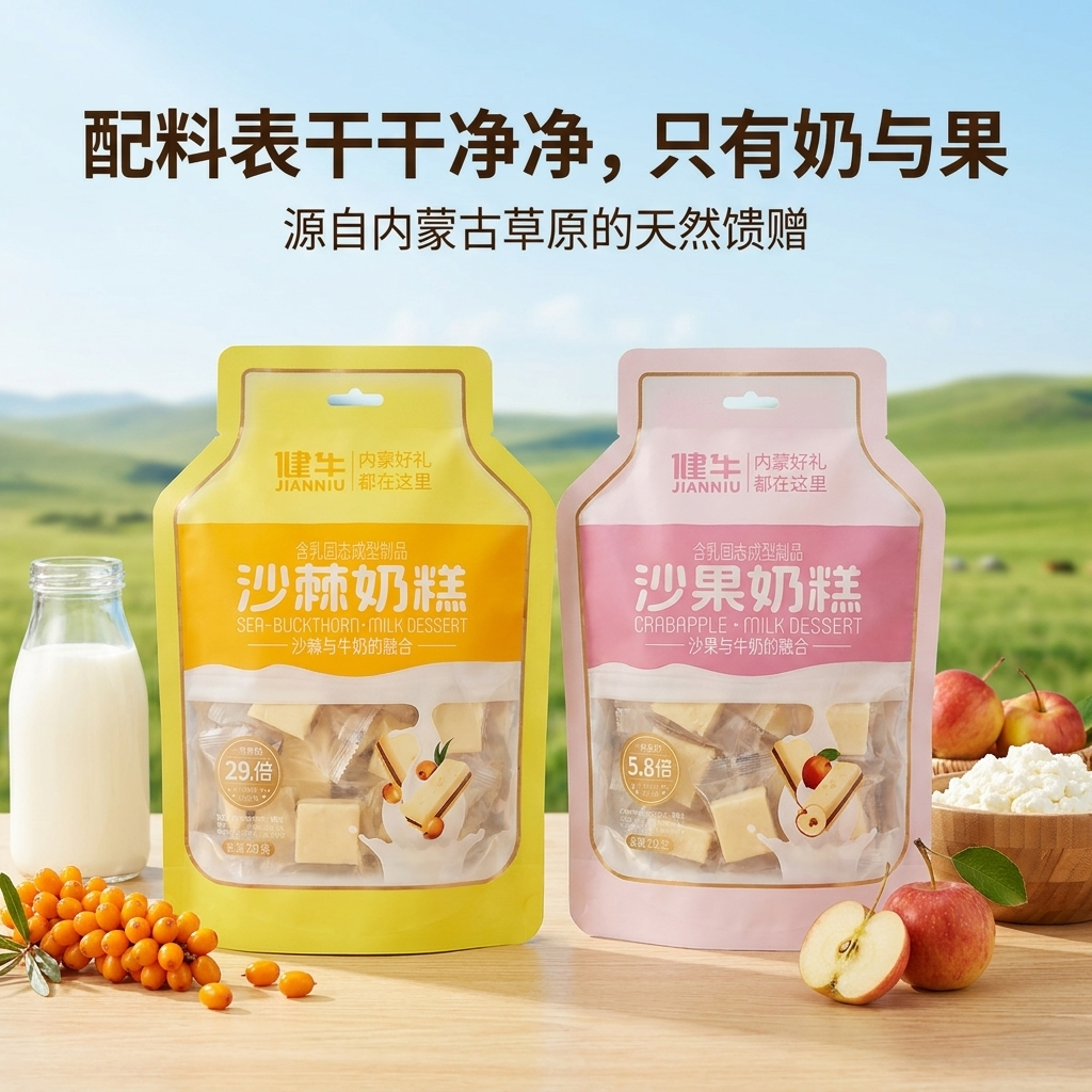 健牛沙棘奶糕内蒙特产独立装