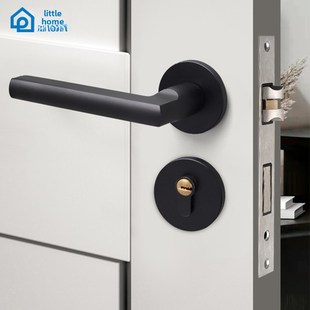 静音分体式门锁家用锁芯简单卧室浴室门锁铜芯实木门