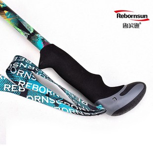 鲁滨逊登山杖折叠碳素纤维超轻超短伸缩户外男女款越野跑徒步手杖