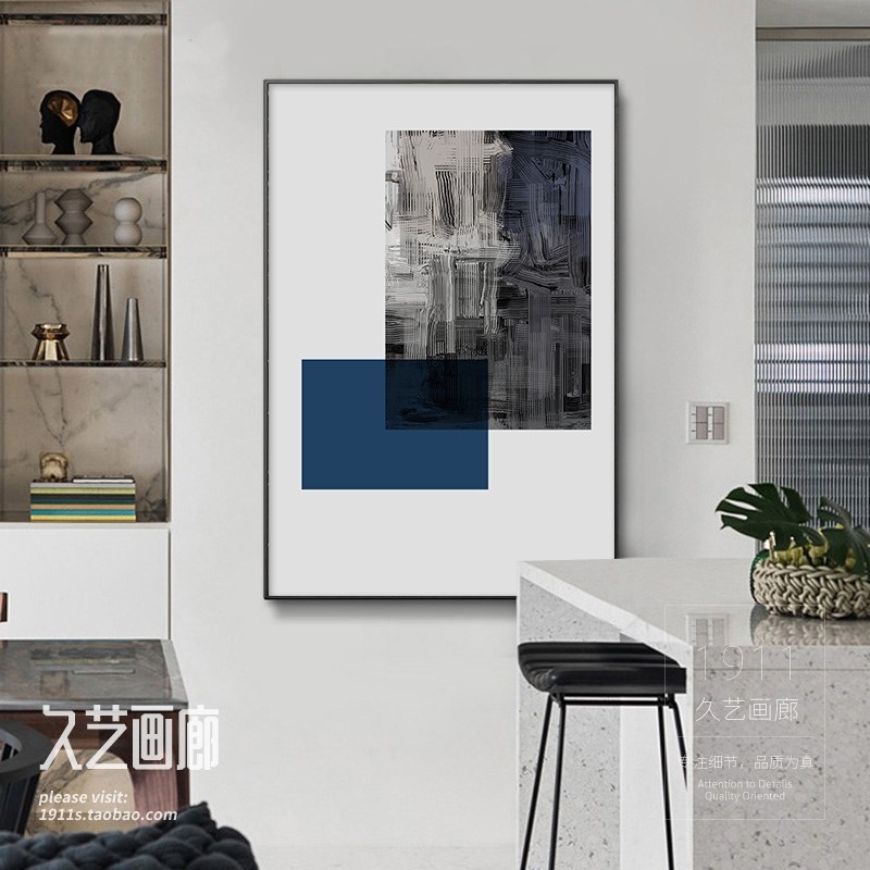 网红挂画客厅抽象画几何玄关现大尺寸餐厅装饰画墙面