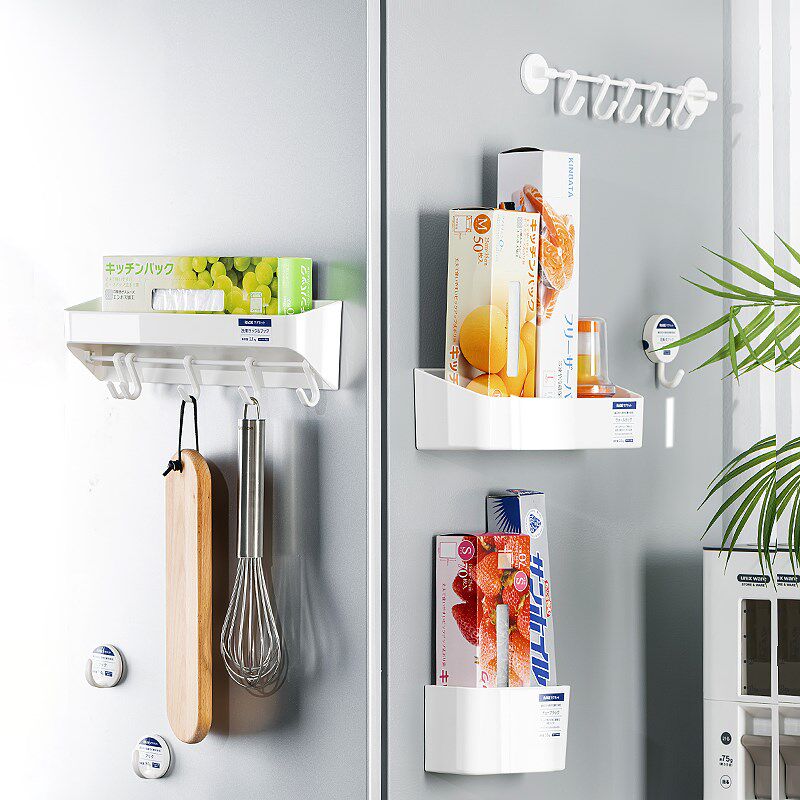 ASVE厨房壁挂式侧挂架磁吸保鲜膜收纳架子