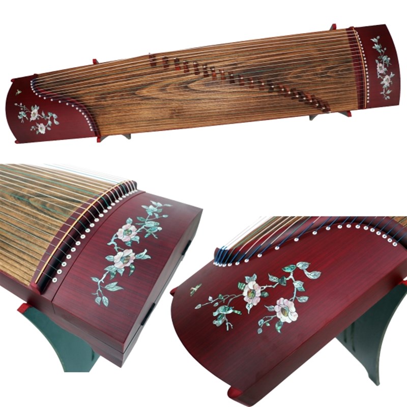 新款古筝6教学练习初级演奏古筝直销黑檀考一级泡桐木