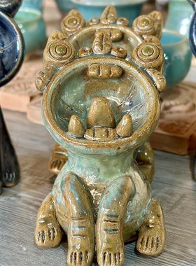 瓦猫云理南诏窑手工陶瓷猫创意礼品开业小摆件古南诏国发货