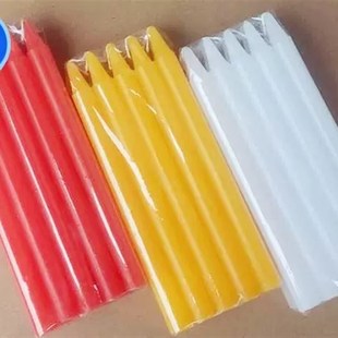 直径.5厘米无烟白色蜡烛大号金灯台蜡烛台通用一支